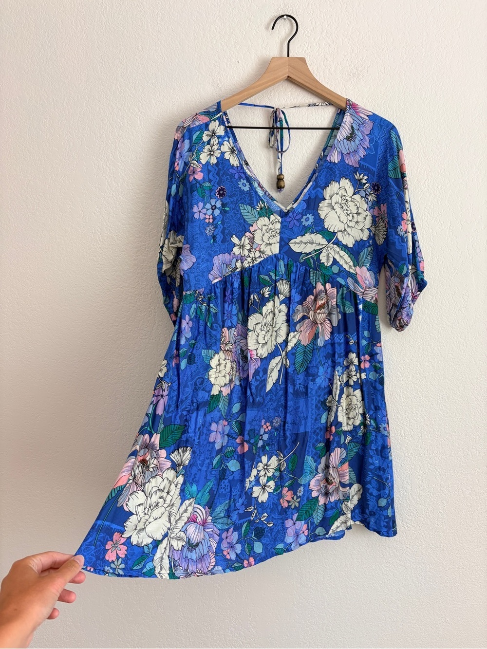 Johnny Was Silk Floral Mini Dress